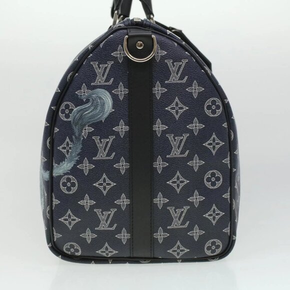 LOUIS VUITTON Monogram savanna Keepall Bandouliere 45 Boston M54129 Auth 33473S - Picture 5 of 15